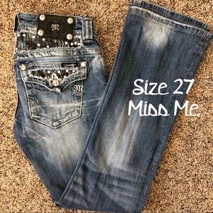🚫SOLD🚫MISS ME BOOT CUT JEANS SIZE 27💥